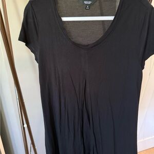 Simply Vera Vera Wang Charcoal Short Sleeve Top